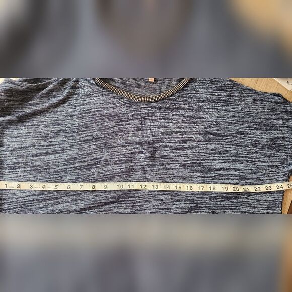 Juicy Couture Cold Shoulder Blue Knit‎ Blouse Women's Medium - Picture 5 of 8